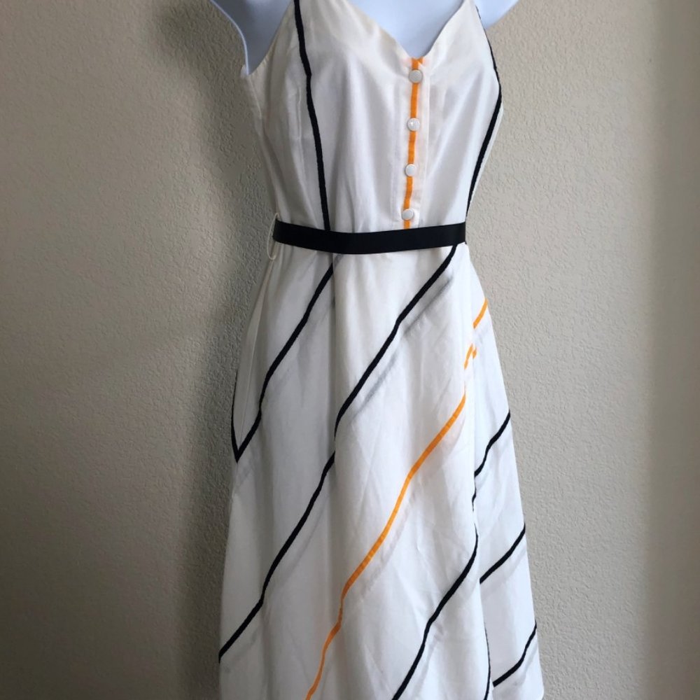 Rag & Bone Xs Tp Doris White Striped Sundress - image 2